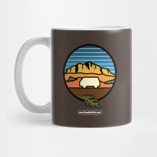 Camper Van Desert Bluff, dark Mug